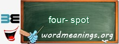 WordMeaning blackboard for four-spot